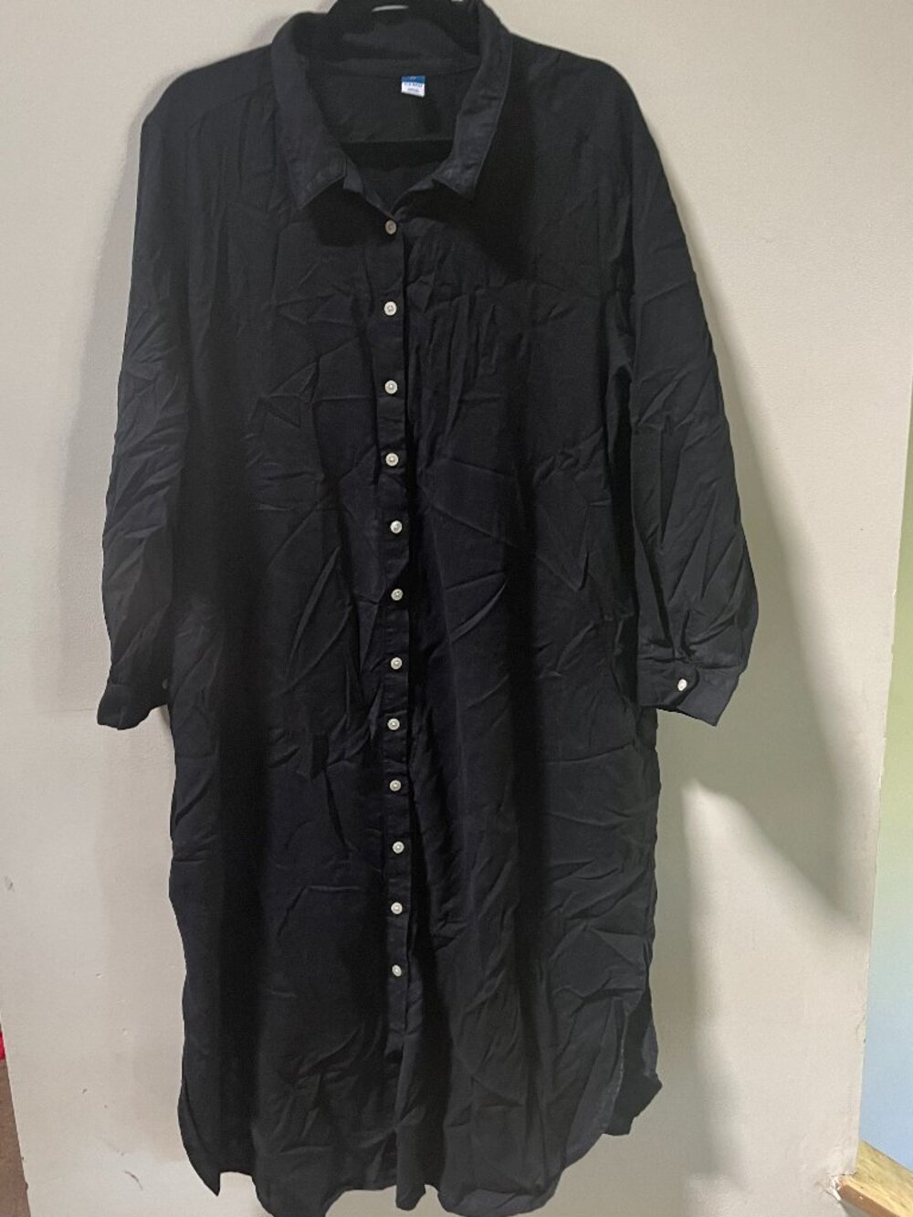 Old Navy XL Black Button Down Dress